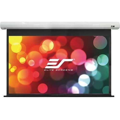 Elite Screens Saker 110" MaxWhite FG Electric Motorized Projector Screen with 24" Drop, 16:9