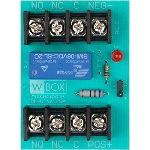 W Box 0E-RLY6125A 5 AMP 220VAC/28VDC Relay Module, 6 or 12 VDC