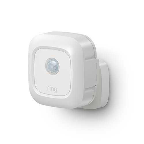 Ring Smart Lighting Motion Sensor, Wireless, Battery Powered, for Smart Lights, Doorbells and Cameras, White (B07KXQ3KS5)