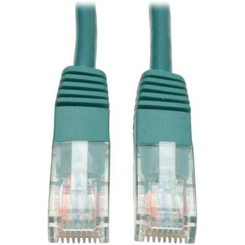 Tripp Lite 1ft Cat5e / CAT5 350mhz Molded Patch Cable Rj45 M/M Green 1'