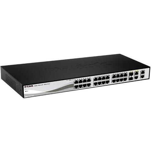 D-Link 24-Port Fast Ethernet PoE Smart Switch