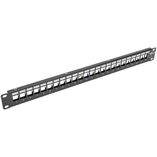 Tripp Lite 24-Port Shielded Blank Patch Panel Rj45 USB HDMI Cat5e/6 1urm Taa