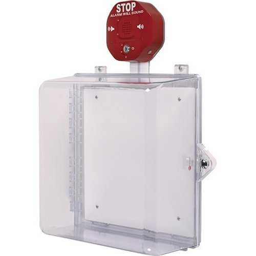 Sti Polycarbonate Enclosure With Audible Siren Alarm & Thumb Lock