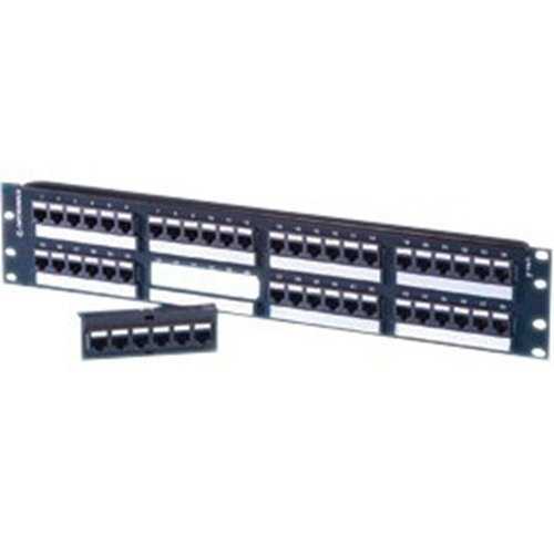 Ortronics Techchoice Angled Patch Panel Category 5e 48 Port