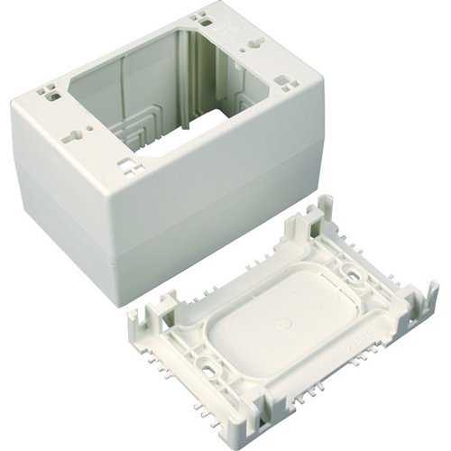 Wiremold NM2044 Uniduct Series Extra Deep Device Box Fitting, Ivory