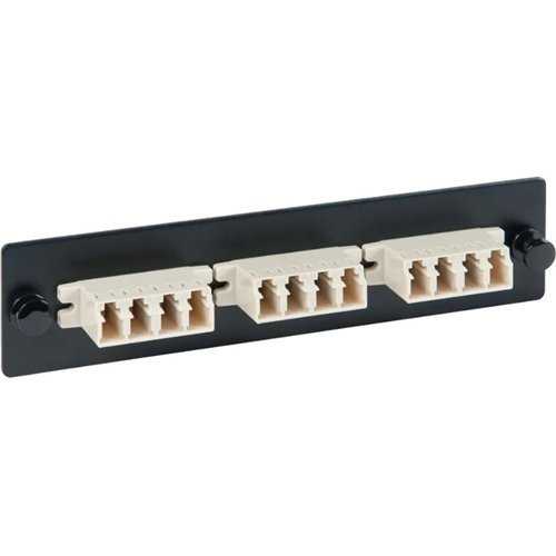 ICC LGX Adapter Panel, 3 Quad LC, 12F, Beige, MM