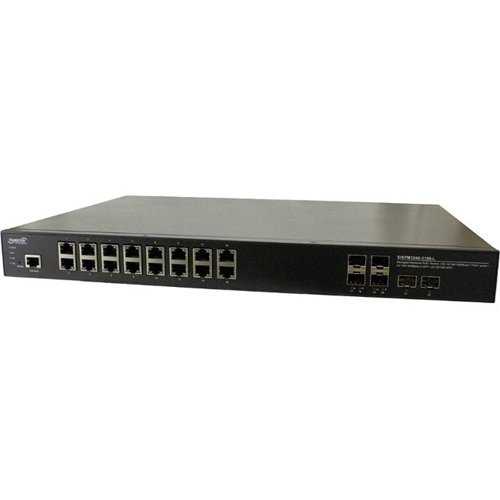 Transition Networks Managed Hardened Gigabit Ethernet Poe+ Rack Mountable Switch