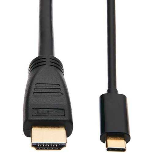Tripp Lite U444-015-H4K6BM USB C to HDMI Adapter Cable (M/M), 4K 60 Hz, HDR, HDCP 2.2, Medium Cable Adapter, Black, 15 ft