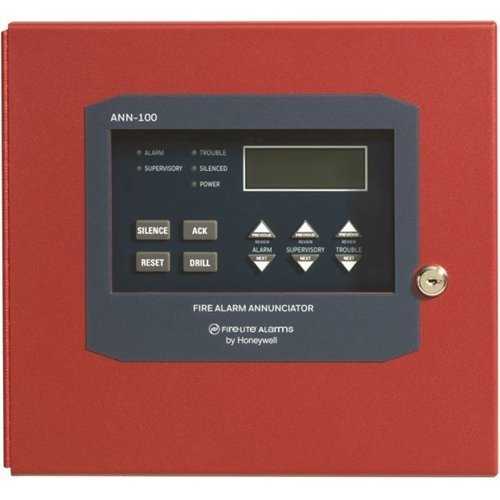 Fire-Lite 80 Character Remote Fire Annunciator; Red