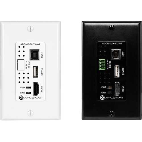 Atlona AT-OME-EX-TX-WP Wallplate Transmitter For HDMI with USB