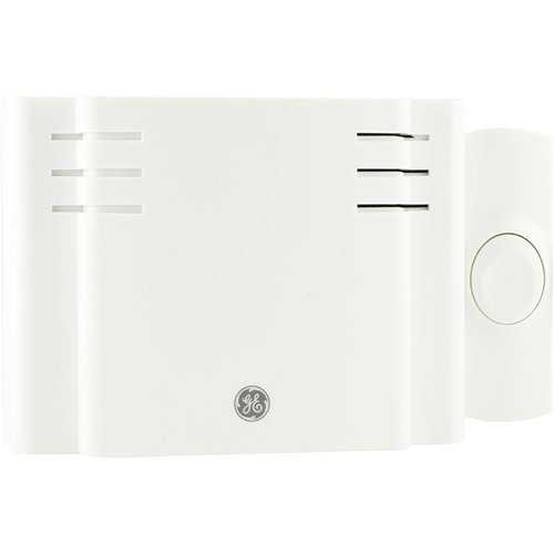 GE Battery Operated 8-Chime Wireless Door Chime, White