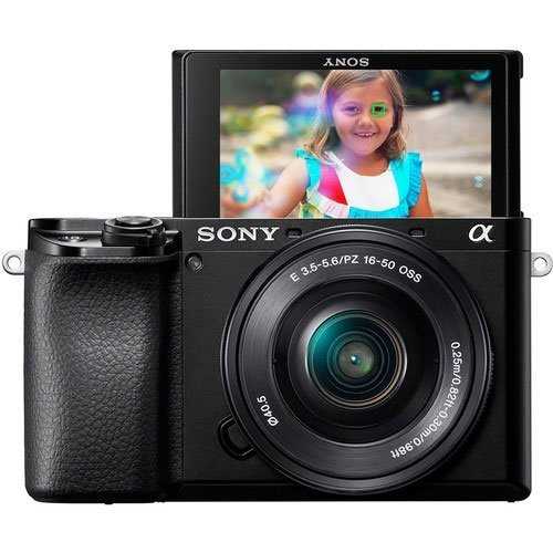 Sony Alpha α6100 24.2 Megapixel Mirrorless Camera with Lens - 16 mm - 50 mm - Black