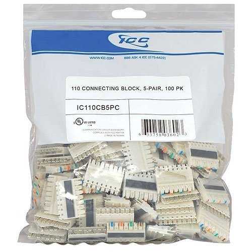 ICC 110 Connecting Block in 5 Pair in 100 Pack