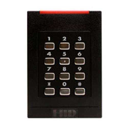 Kantech HID-RPK40 HID multiCLASS Reader with Integrated Keypad, Smartcard & HID Proximity, Single-Gang, Black