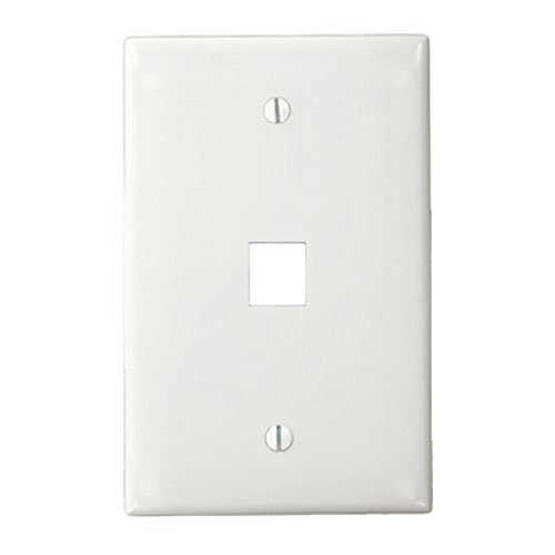 Leviton QuickPort 41091-1WN Single Gang Faceplate