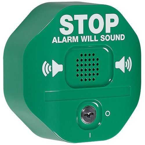 STI STI-6400-G - Exit Stopper Multifunction Door Alarm - Green