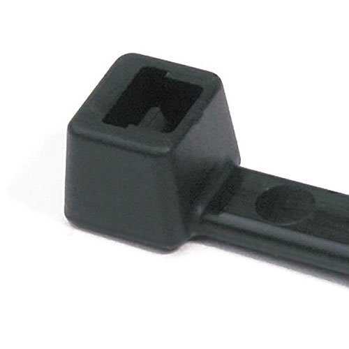 HellermannTyton T30LL0C2 Cable Tie, 11" Long, UL Rated, 30lb Tensile Strength, PA66, Black, 100-Pack