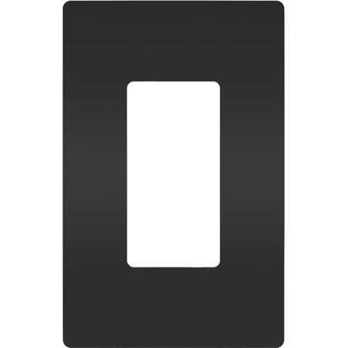 Pass & Seymour Radiant One-Gang Screwless Wall Plate, Black