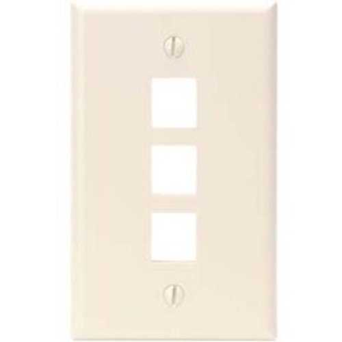 Leviton QuickPort 3 Socket Faceplate