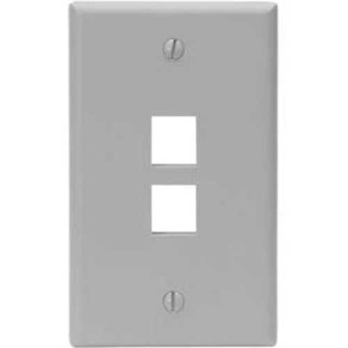 Leviton QuickPort 2 Socket Faceplate