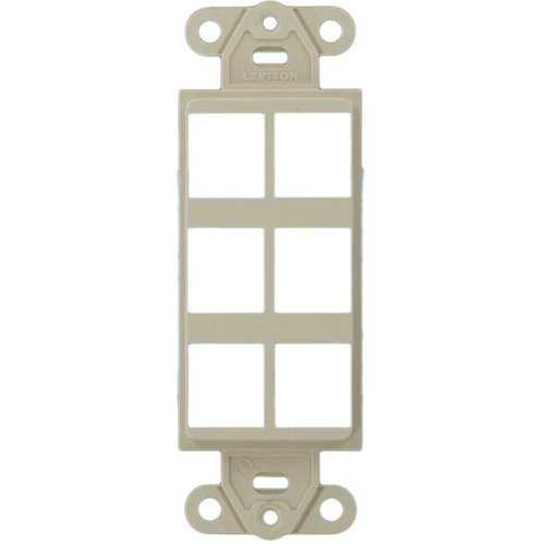 Leviton QuickPort 41646-00T Decora Faceplate Insert