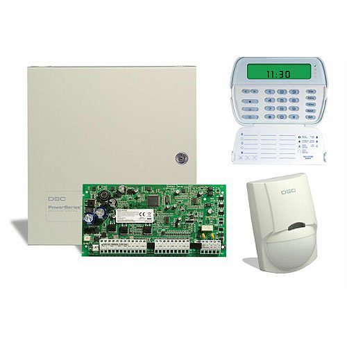 DSC KIT16-401C PowerSeries PC1616 6-32 Zone Hybrid Wireless Control Panel Kit, Includes PC1616, PC5003C, PK5501ENG & LC-100