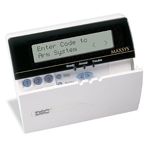 DSC LCD-4501C MAXSYS Programmable Message LCD Keypad with 5 Function Keys