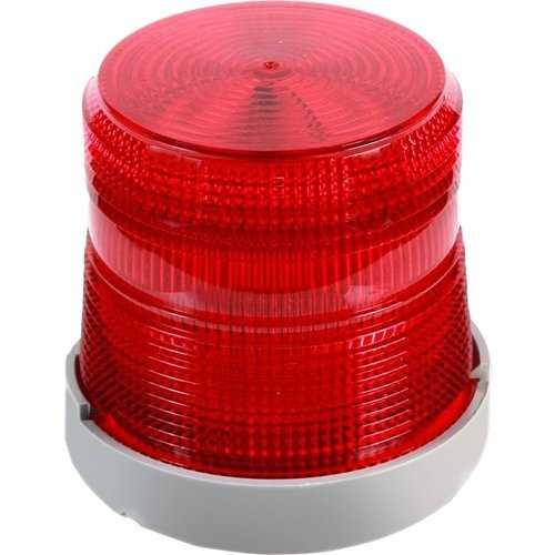 Edwards Signaling Flashing Halogen Beacon Red 120 VAC 50/60 Hz, 0.2 A