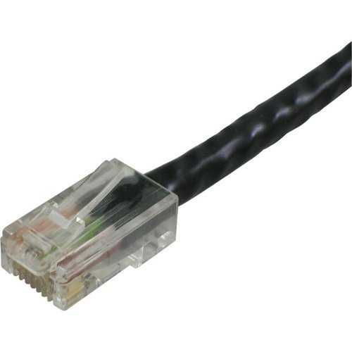 Lynn Electronics CAT6-03-BK Optilink CAT6 UTP Stranded Non-Booted Patch Cable, 3', Black