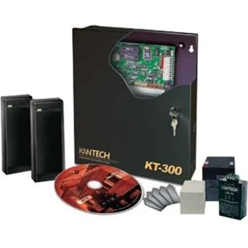 Kantech SK-SE302CDN Two-Door Starter Kit, 14-Piece, Includes KT-300, (2) P225XSF, USB-485, TR1640P, KT-BATT-12, (2) KTRM1, (5) P40KEY & EntraPass Special Edition