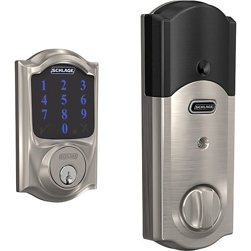 Schlage Connect Smart Deadbolt with Camelot Trim, Z-Wave Plus Enabled