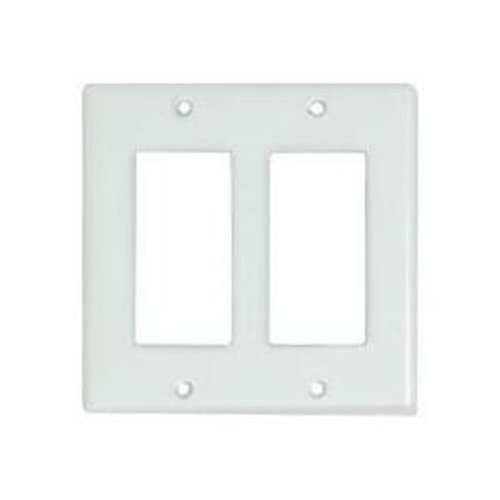 Leviton 2 Socket Residential Grade Decora-Style Faceplate