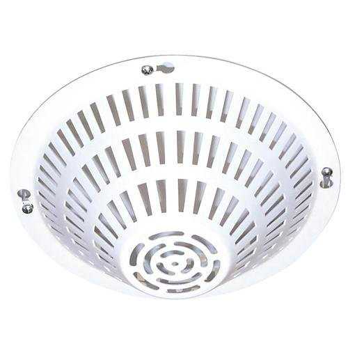 STI Smoke Detector Damage Stopper, Flush Mount - White Coated Steel