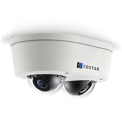 Arecont Vision AV4956DN-28 SNAPStream+ 4MP Omni-Directional Dome IP Camera, 2 x 2.8mm Lenses