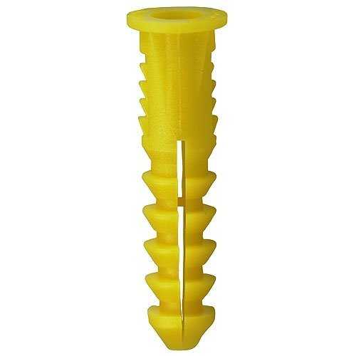 Dottie #8-#10-#12 Yellow Wing Conical Plastic Anchor